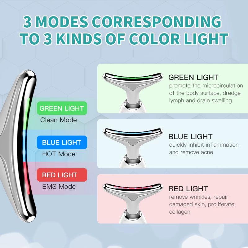 Masajeador Facial LED Multifunción