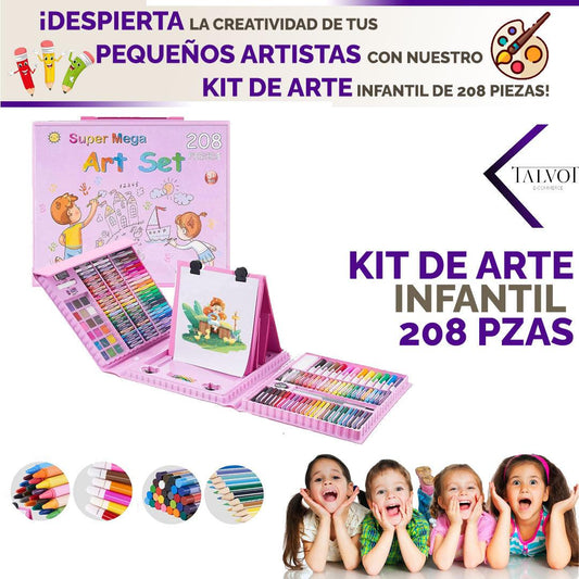 Kit de Arte Infantil 208 Piezas