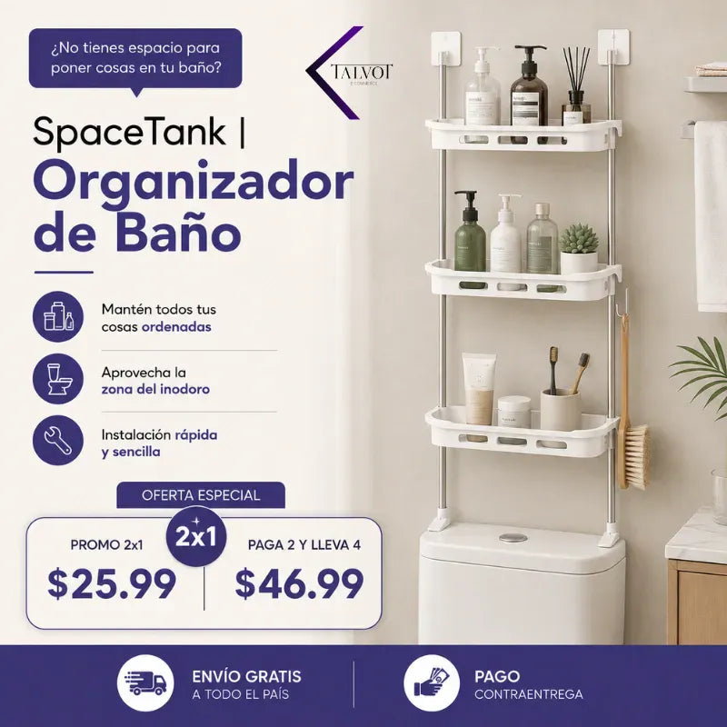SpaceTank | Organizador de Baño
