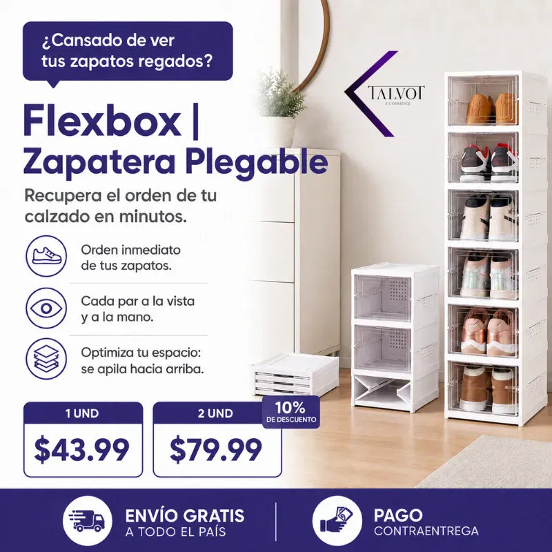 FlexBox | Zapatera Plegable