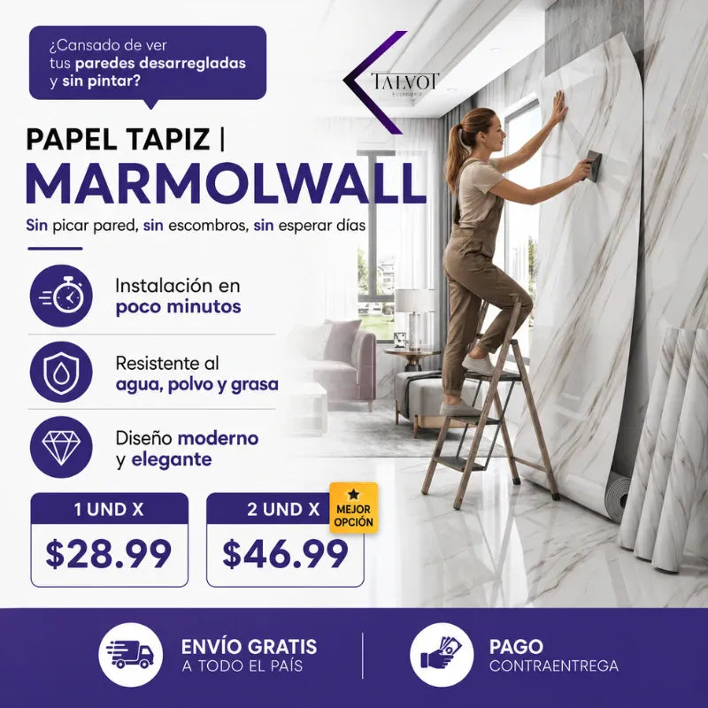 MarmolWall | Papel Tapiz Adhesivo