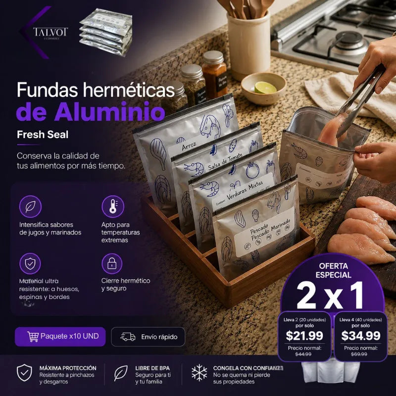 Fresh Seal | Fundas Herméticas de Aluminio