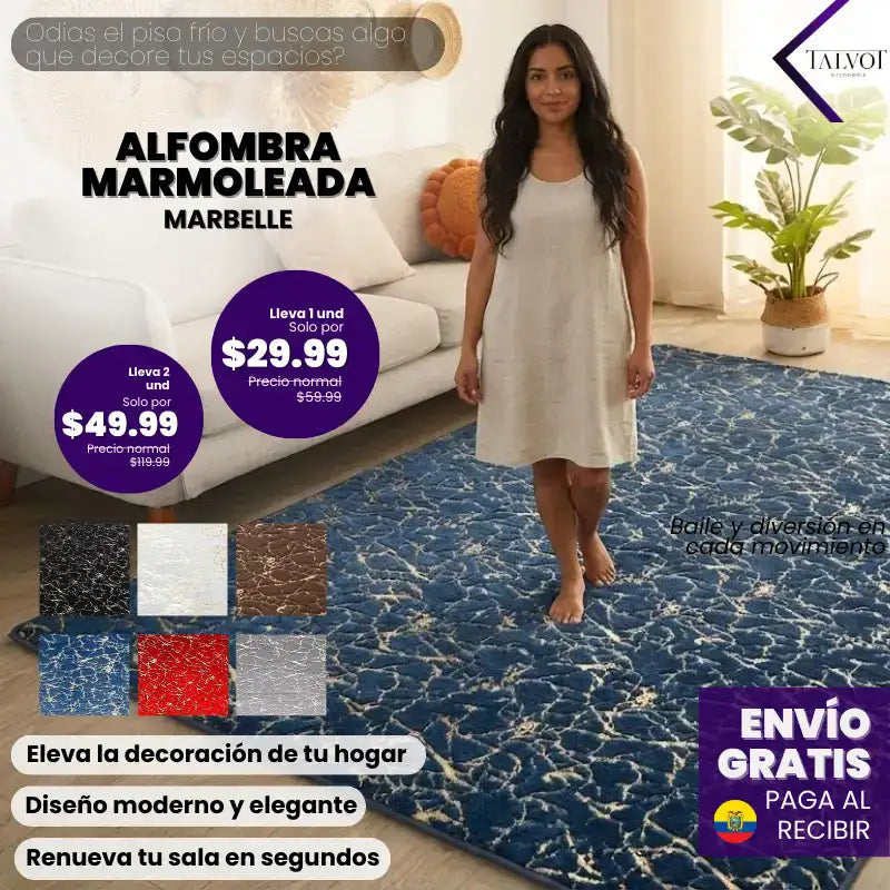 MARBELLE | Alfombra Marmoleada