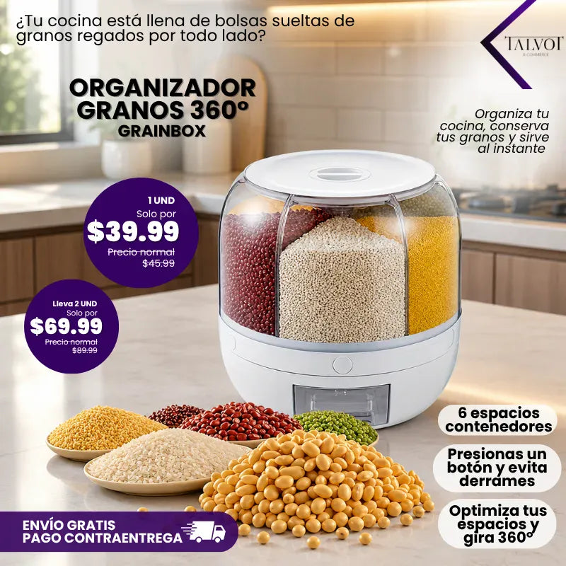 GrainBox | Organizador de Granos 360°
