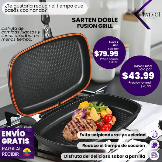 Sartén Doble Fusion Grill