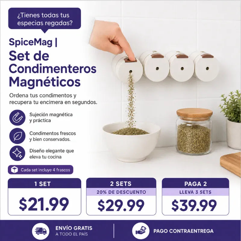 SpiceMag | Set de Condimenteros