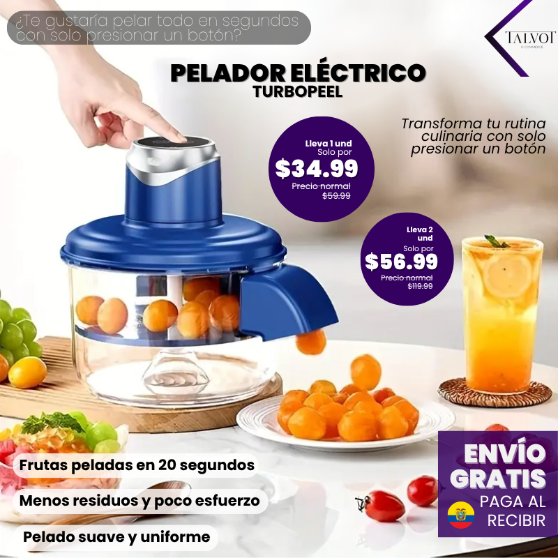 TurboPeel | Pelador Eléctrico de Frutas