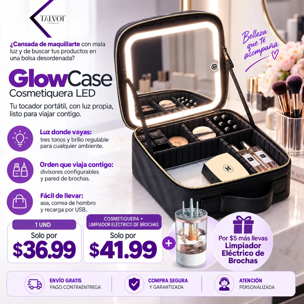GlowCase | Cosmetiquera LED
