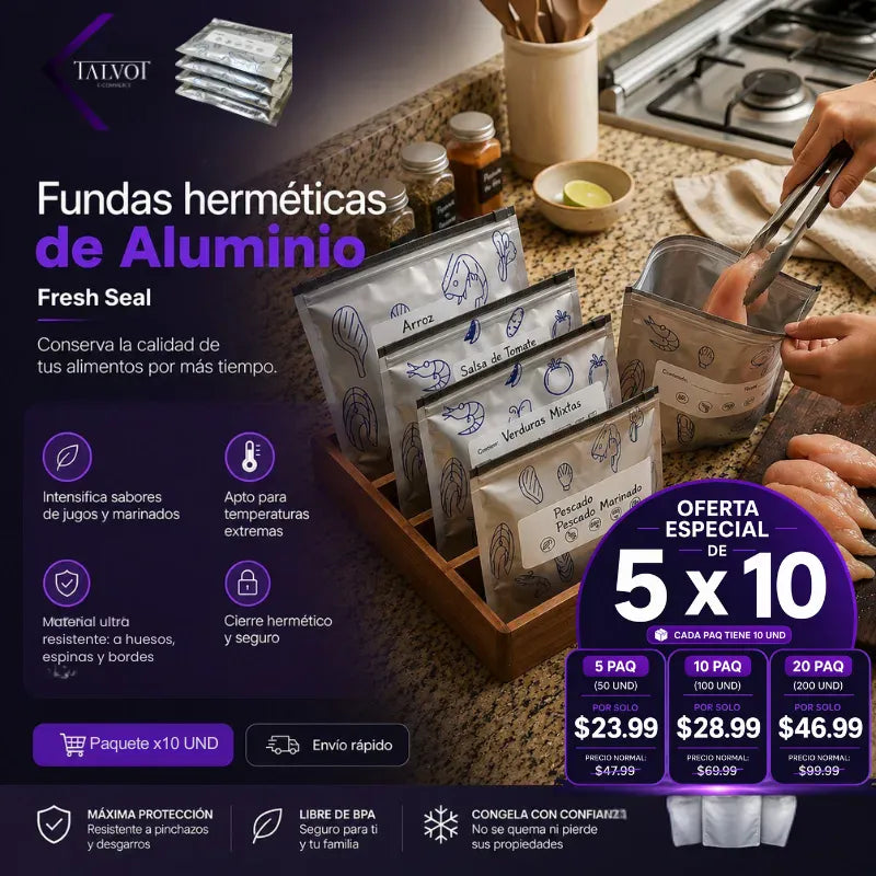 Fresh Seal | Fundas Herméticas de Aluminio