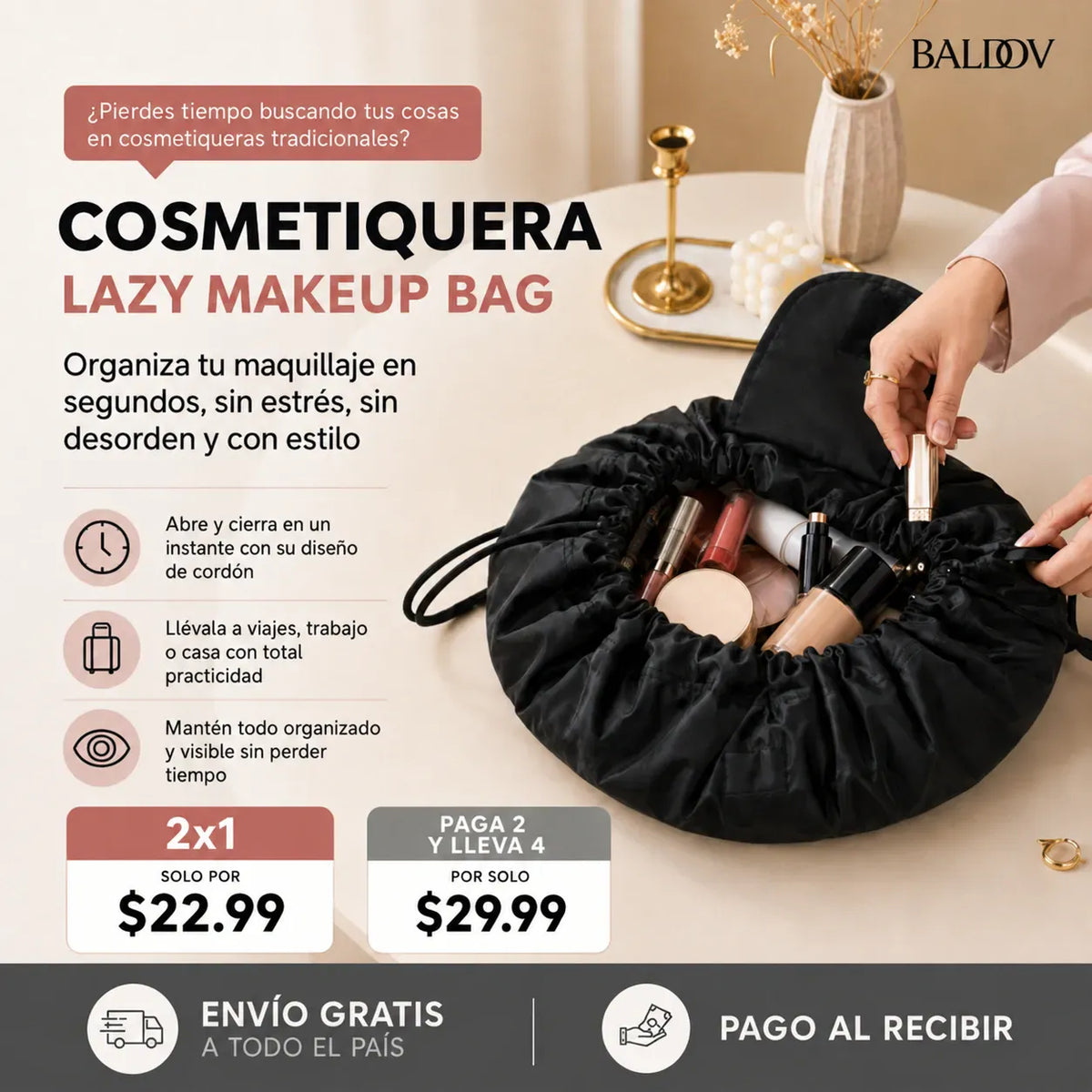 Lazy Bag | Cosmetiquera Plegable