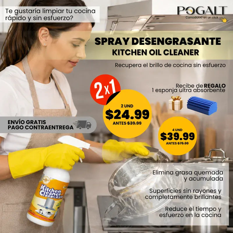 Kitchen Oil Cleaner | Spray Desengrasante