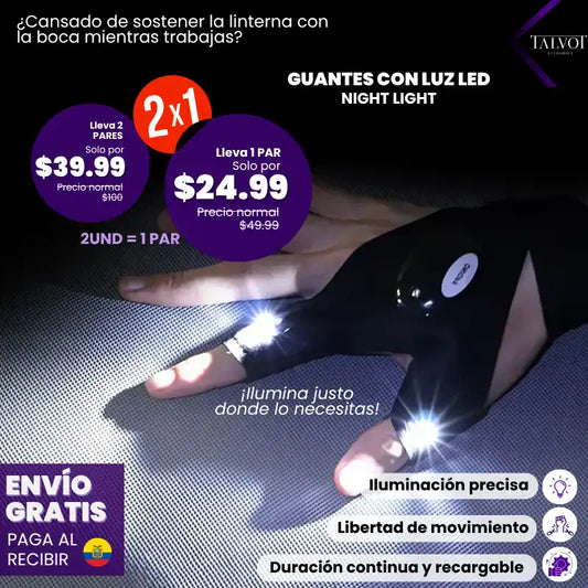 Guantes LED